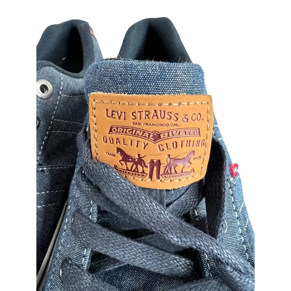 Levis Men‎ Denim Sneakers 10.5 Blue Brown Comfortable